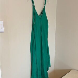 Mlle Gabrielle Asymmetrical Green Dress